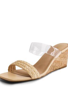 DREAM PAIRS Women Slides Wedge Sandals size 7